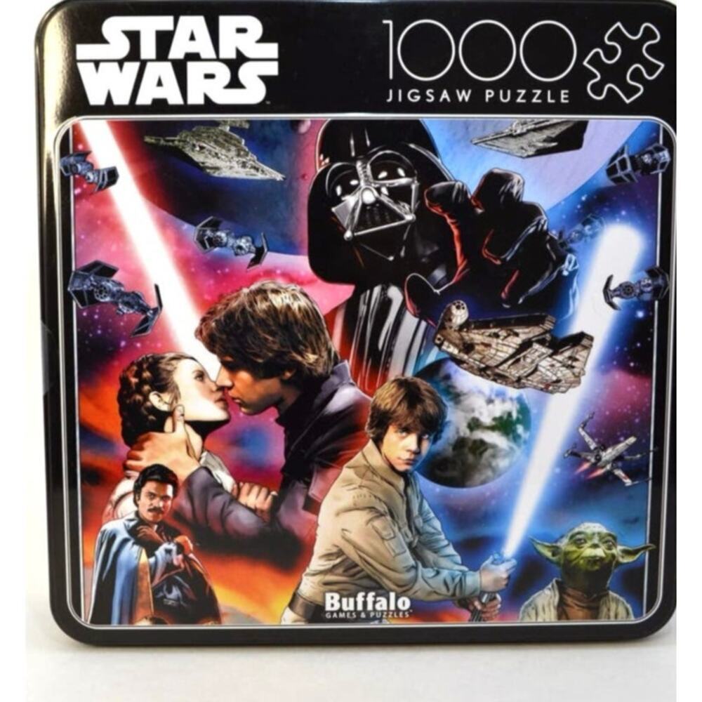 Star Wars 1000 Piece Puzzle By Buffalo Games in Collectible Tin NEW 12+